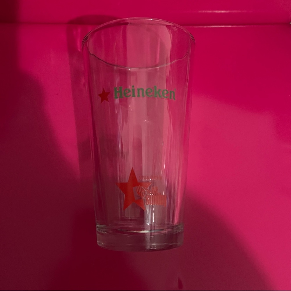 Clear Glass Pint Heineken